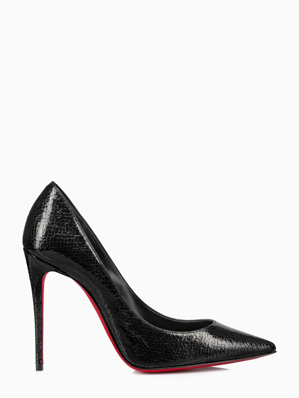 Christian Louboutin Kate 100 Specchio Star Stiletto Leather Pump Black NWT $1095 - Picture 2 of 15